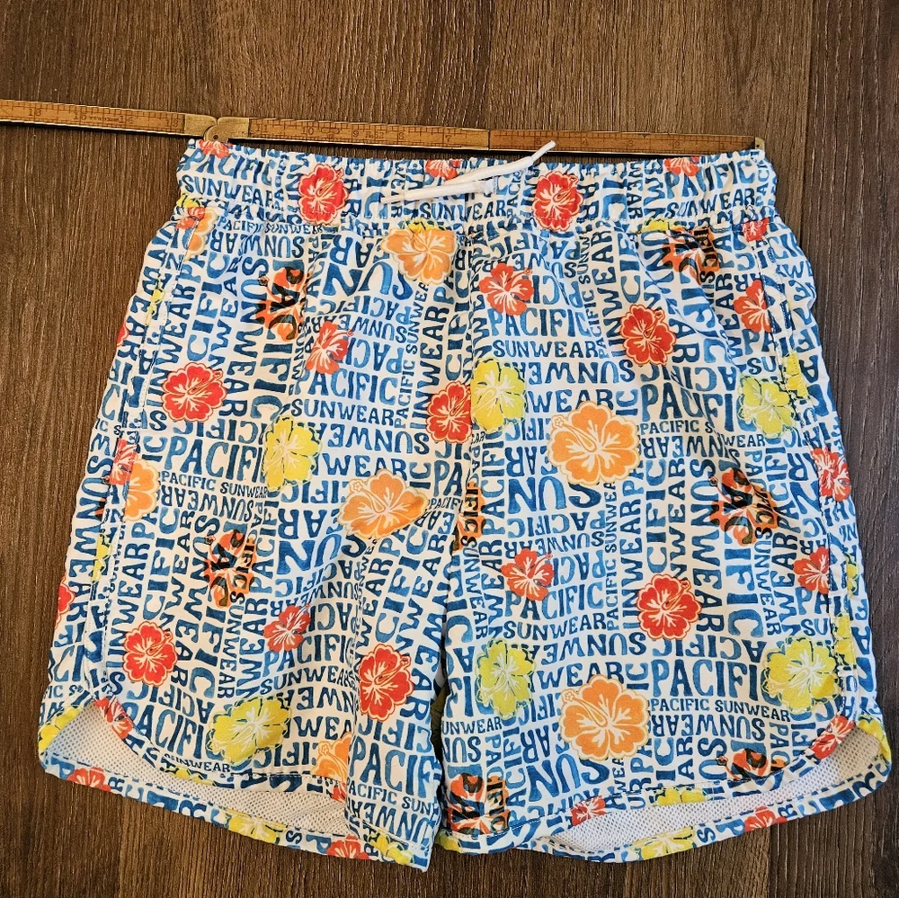 PacSun Kids Size XL 12 Swim Trunks Shorts Pacific Sunwear DAMAGED